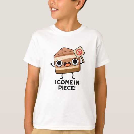 Ich komme in Piece Funny Cake Puff T-Shirt (Vorderseite)