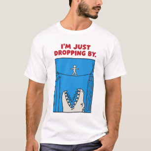 Ich komme nur mal vorbei - Lustiger Monster-Balanc T-Shirt