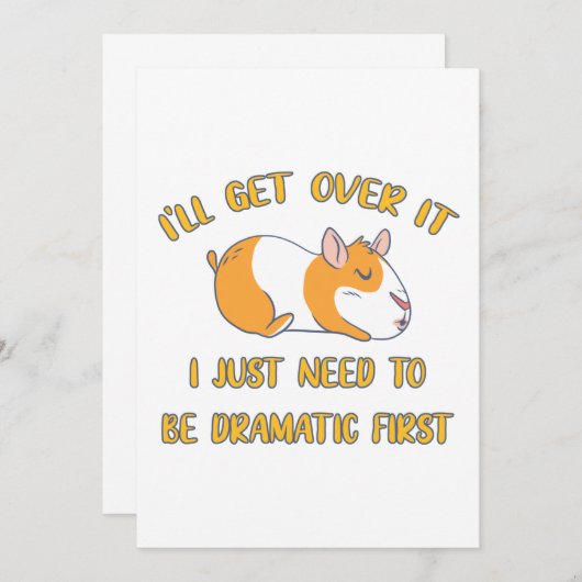 Ich komme über die Guinea Dankeskarte (Vorne/Hinten)