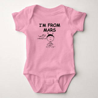 Ich komme von Mars Baby Bodysuit Strampler