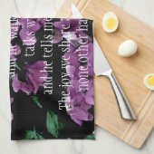 Ich komme zum Blumen Garten allein Handtuch (Viertel Falte)