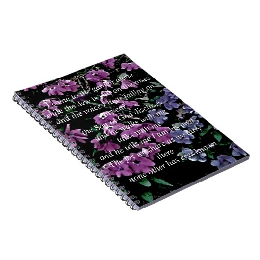 Ich komme zum Blumen Garten allein Notizblock (Rechte Seite)