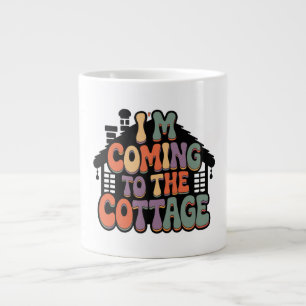 Ich komme zum Cottage Jumbo-Tasse