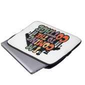 Ich komme zum Cottage Laptopschutzhülle (Vorne Knopf)