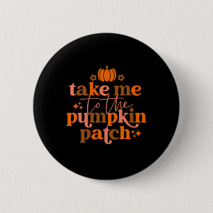 Ich komme zum Herbst-Erntedank des Pumpkinpflaster Button