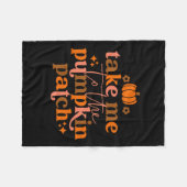 Ich komme zum Herbst-Erntedank des Pumpkinpflaster Fleecedecke (Vorderseite (Horizontal))