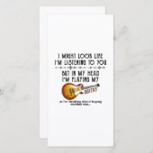 Ich könnte aussehen, als höre ich dich dankeskarte (Vorne/Hinten)