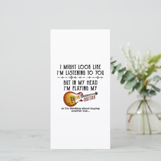 Ich könnte aussehen, als höre ich dich dankeskarte (Stehend Vorderseite)