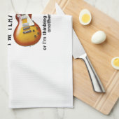 Ich könnte aussehen, als höre ich dir Gitarre spie Geschirrtuch (Viertel Falte)