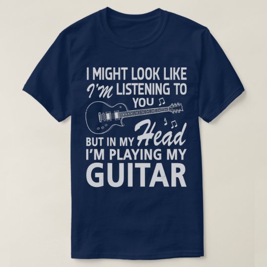 Ich könnte aussehen, als höre ich dir zu T-Shirt (Design vorne)