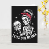 Ich könnte boshafter sein Lustiger Frauen-Spruch S Karte (Gelbe Blume)