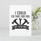 Ich könnte das für dich reparieren dankeskarte (Stehend Vorderseite)