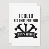 Ich könnte das für dich reparieren dankeskarte (Vorne/Hinten)