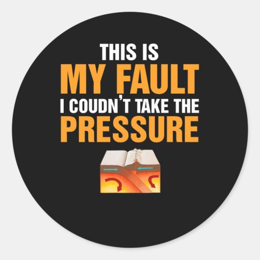 Ich konnte das Geschenk der Druckgeologie nicht ne Runder Aufkleber (Vorderseite)