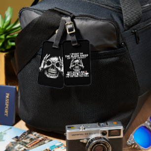 Ich könnte das schwarze Schaf der Familie sein Gepäckanhänger