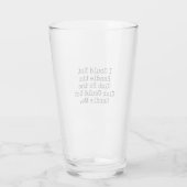 Ich könnte das Verein-Liter-Glas nicht behandeln Glas (Rückseite)