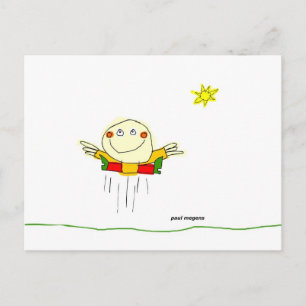 Ich könnte den ganzen Tag über springen Postkarte