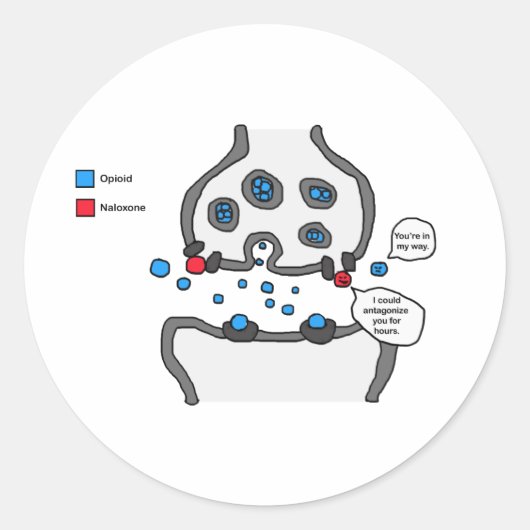 Ich könnte dich verärgern runder aufkleber (Vorderseite)