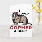 Ich könnte ein Bier buddeln  Karte (Gelbe Blume)