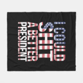 Ich könnte einen besseren Präsidenten gegen Trump Fleecedecke (Vorderseite (Horizontal))