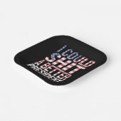 Ich könnte einen besseren Präsidenten gegen Trump Pappteller (Gewinkelt)