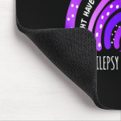 Ich könnte Epilepsie Awareness Lila Rainbow Rib ha Mousepad (Ecke)