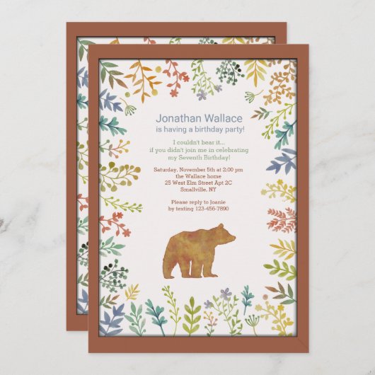 Ich konnte es nicht einladen einladung (Vorne/Hinten)