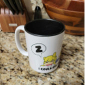 Ich könnte etwas Kaffee trinken Zweifarbige Tasse