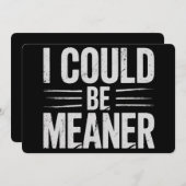 Ich könnte Gemeiner nach hinten Vintag sein Einladung (Vorne/Hinten)