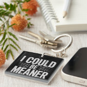 Ich könnte Gemeiner nach hinten Vintag sein Schlüsselanhänger (Vorderseite rechts)