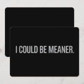 Ich könnte Gemeiner sein Einladung (Vorne/Hinten)