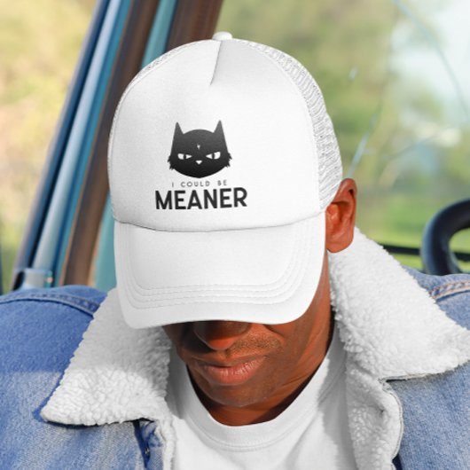 Ich könnte Gemeiner sein | Grumpy Cat Trucker Hat Truckerkappe