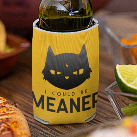 Ich könnte Gemeiner sein | Moody Cat Beverage Cool Dosenkühler