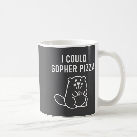 Ich könnte Gopher Zza lustige Wortspiele Witze sar Kaffeetasse (Rechts)