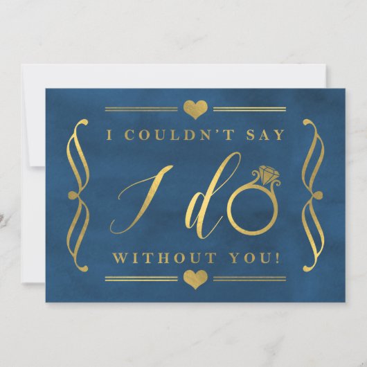 Ich konnte nicht sagen, dass ich ohne dich mache | einladung (Vorderseite)