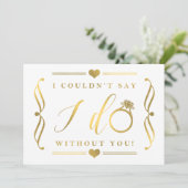 Ich konnte nicht sagen, dass ich ohne dich mache | einladung (Stehend Vorderseite)