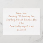 Ich konnte nicht sagen, dass ich ohne dich mache | folieneinladung (Rückseite)