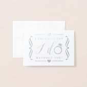 Ich konnte nicht sagen, dass ich ohne dich mache | folienkarte (Vorderseite mit Umschlag)