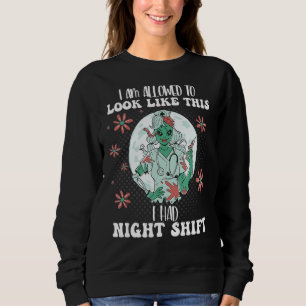 Ich könnte so aussehen, als hätte ich nachts eine sweatshirt