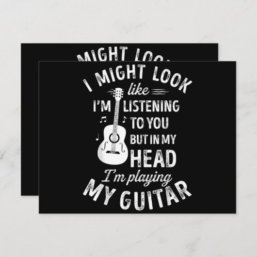 Ich könnte so aussehen, als höre ich dir Funny Gui (Vorne/Hinten)