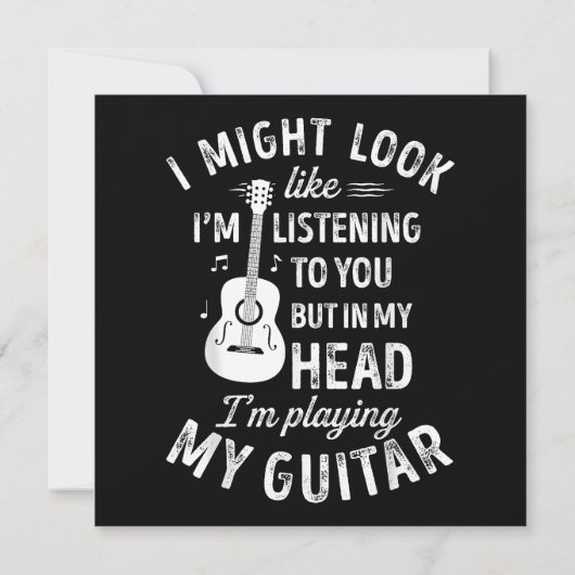 Ich könnte so aussehen, als höre ich dir Funny Gui (Rückseite)