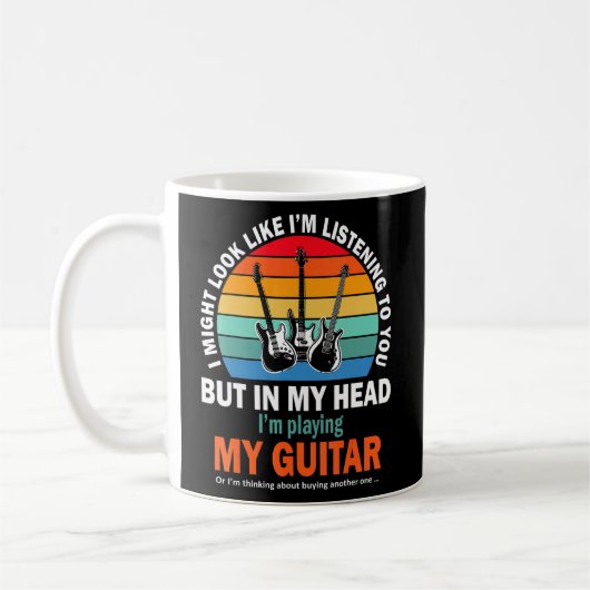 Ich könnte so aussehen, als höre ich dir Gitarre Kaffeetasse (Links)