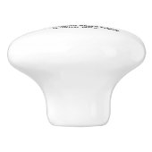 Ich könnte so aussehen, als höre ich dir Gitarre s Keramikknauf (Seitenansicht)