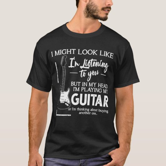 Ich könnte so aussehen, als höre ich dir Musik T-Shirt (Vorderseite)