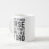 Ich könnte so viel schlimmer sein, ich könnte anfa kaffeetasse (Vorderseite Links)
