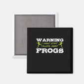 Ich könnte über Frösche reden Magnet (Vorderseite/Rückseite)