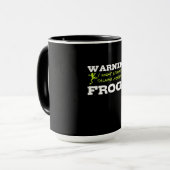 Ich könnte über Frösche reden Tasse (Vorderseite Links)