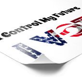 Ich Kontrolle Meine Zukunft - Ich stimme ab Fotodruck (Ecke)