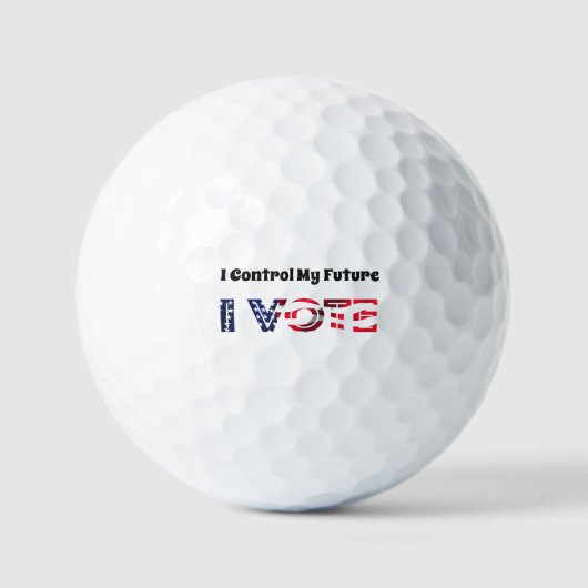 Ich Kontrolle Meine Zukunft - Ich stimme ab Golfball (Vorderseite)