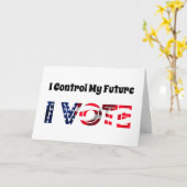Ich Kontrolle Meine Zukunft - Ich stimme ab Karte (Gelbe Blume)